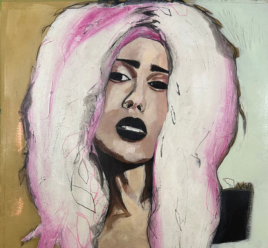 Feathers in her hair by Vikki Drummond