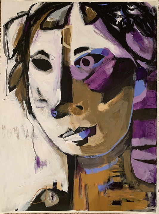 Behind her lavender eye by Vikki Drummond