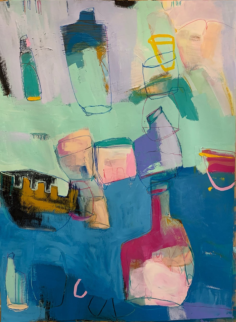 The collection on Aunt Pearl's credenza by Vikki Drummond