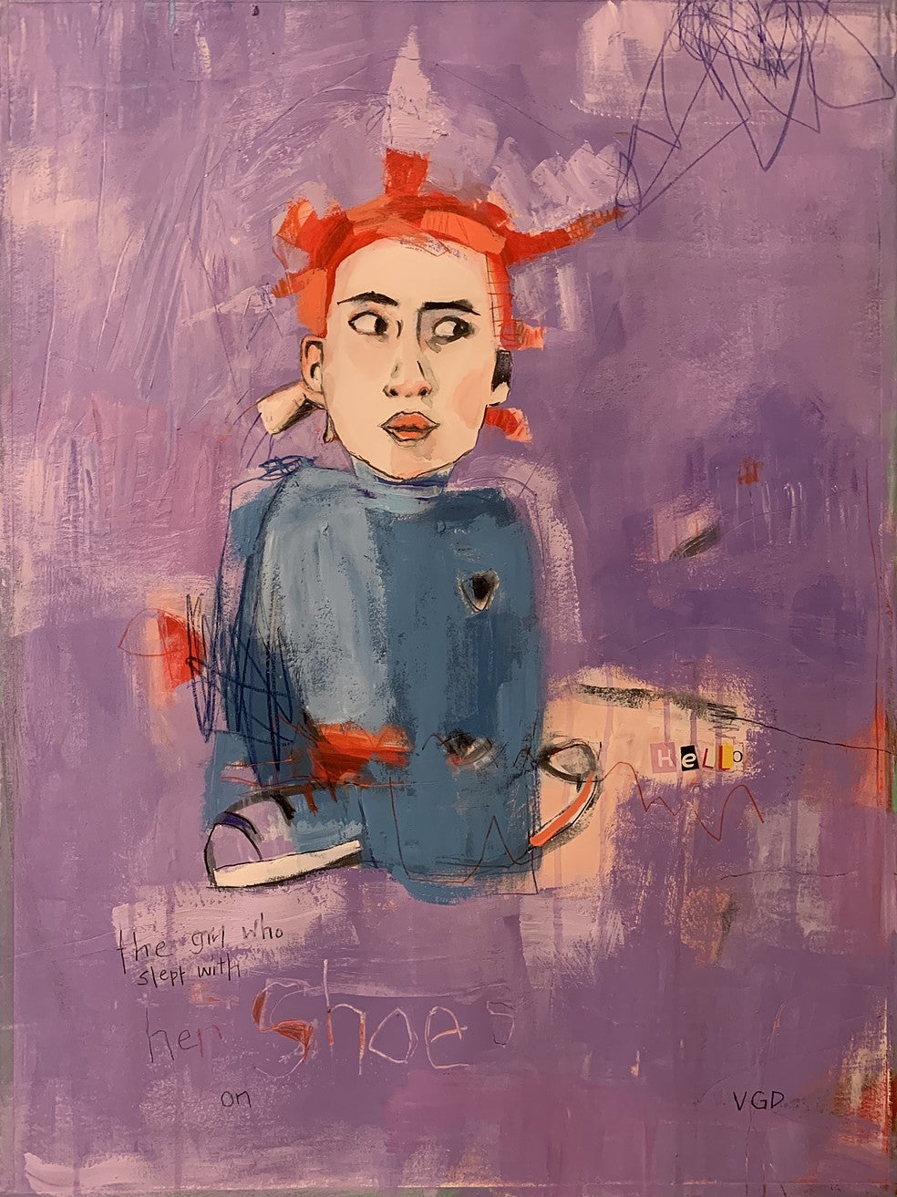 The girl who slept with her shoes on  by Vikki Drummond